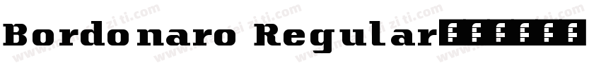 Bordonaro Regular字体转换